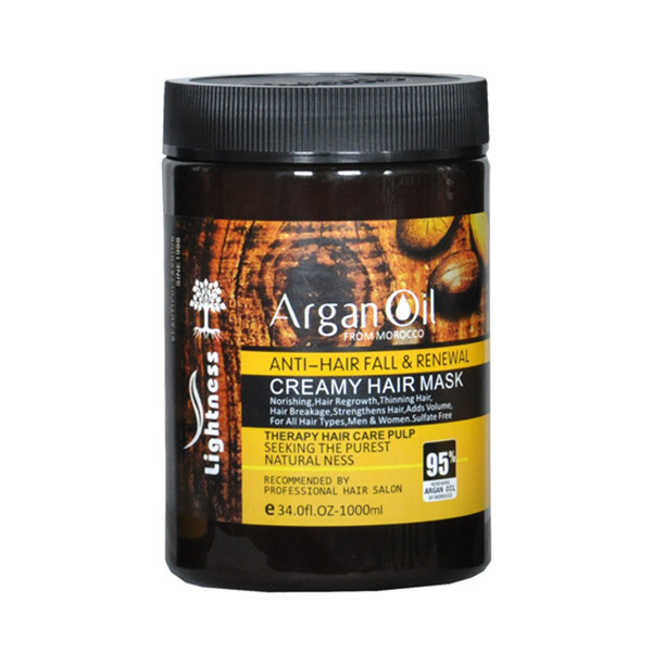 ماسک مو لایتنس مدل Argan oil حجم 1000 میلی لیتر